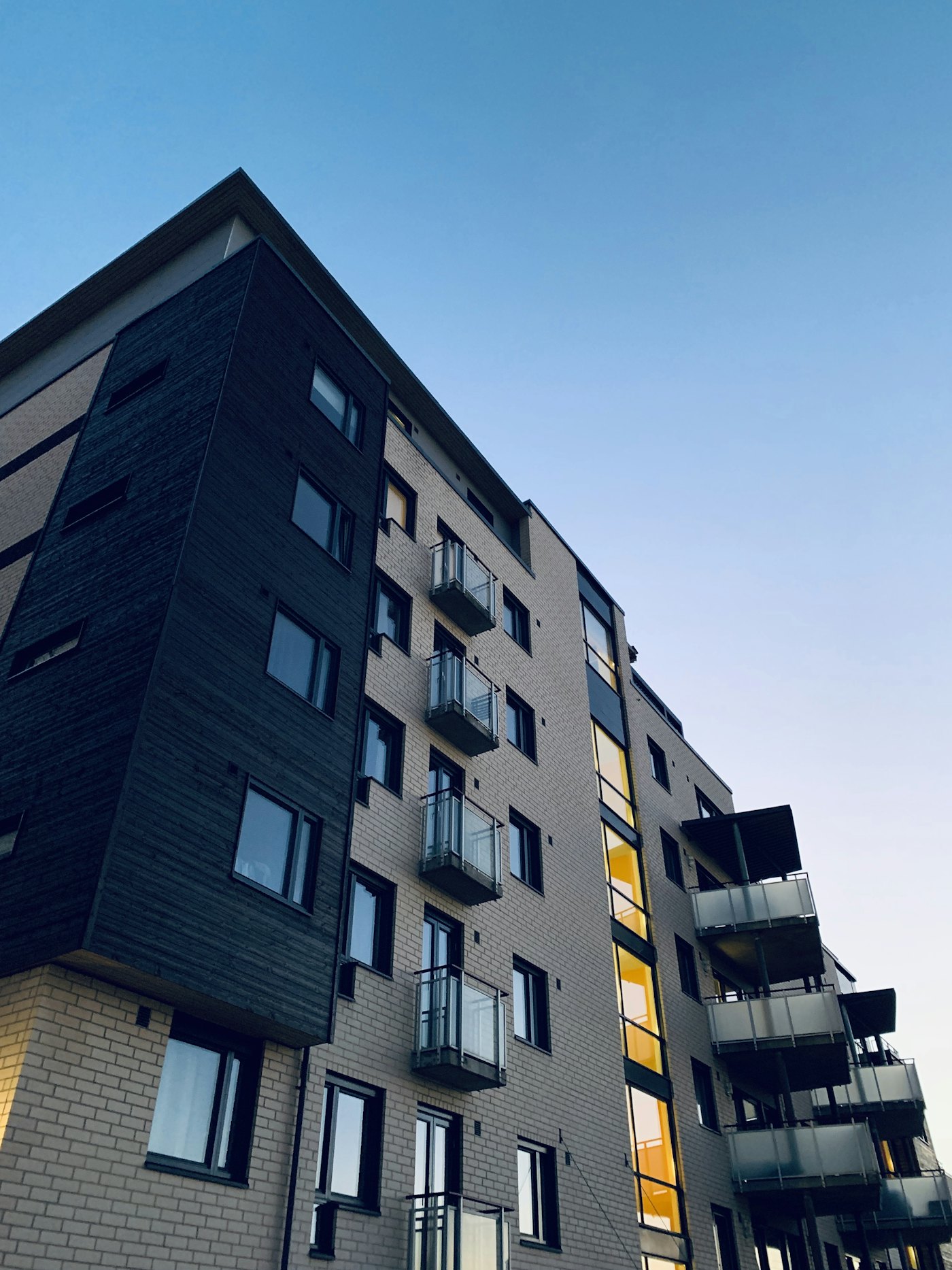 A modern multi-storey building façade